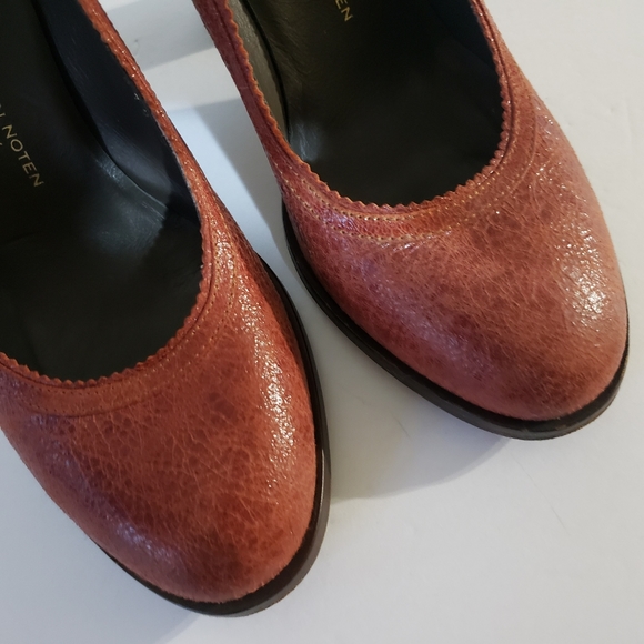 Dries Van Noten Reddish Brown Wooden Block Heel Sz: 6.5 - Picture 5 of 14
